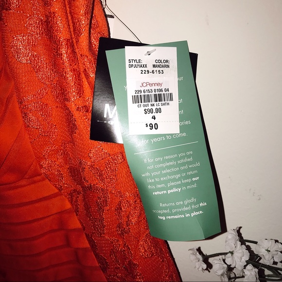 NWT Melrose Social Mandarin Dress gold accent - Picture 5 of 8